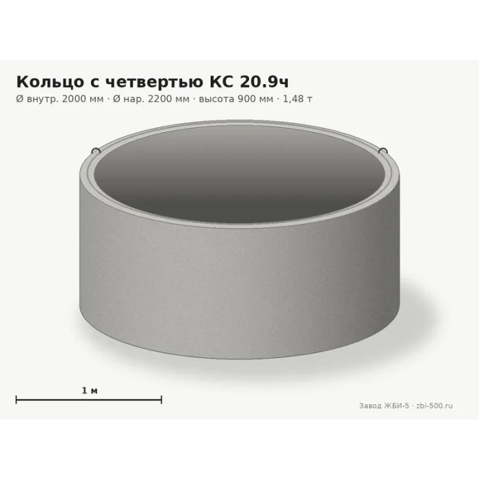 Кольцо с четвертью КС 20.9ч