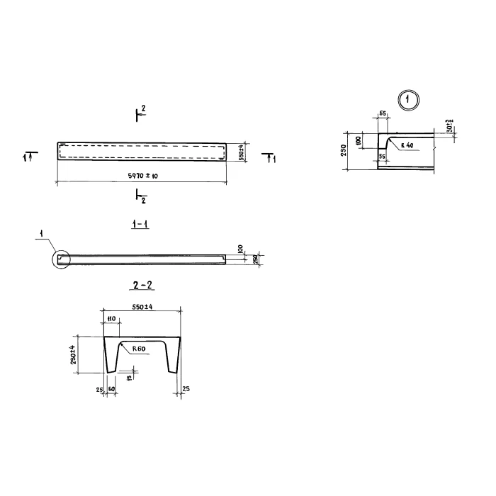 Плита перекрытия 3ПДС6-1